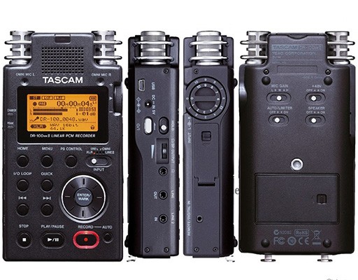 Accessoires pour réaliser des vidéos avec un DSLR : enregistreur audio Taskam DR-100