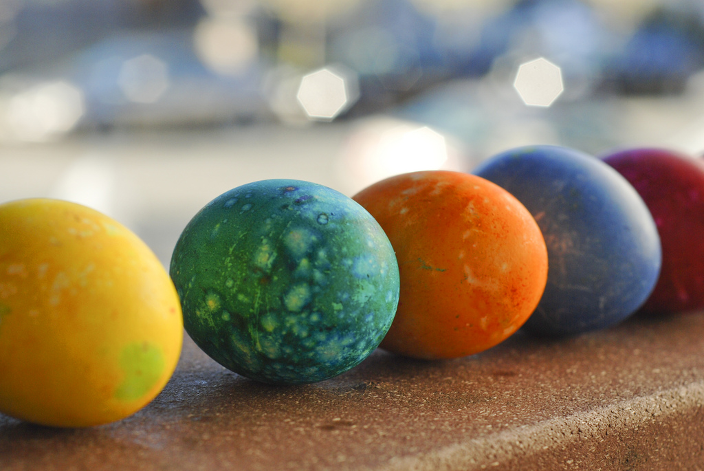 Photographier Pâques : des oeufs super colorés
