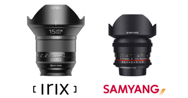 Test comparatif : Irix 15mm vs Samyang 14mm