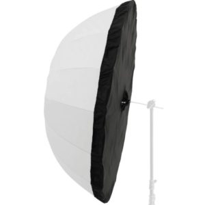 Accessoires pour réaliser des vidéos avec un DSLR : diffuseur Réflecteur Argenté et Noir Godox DPU-105BS pour Parapluie 105cm